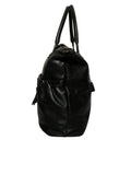 Tassel Detail Leather Handle Bag