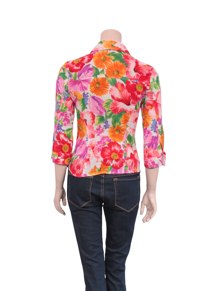 D&G Floral Button-Up Blouse