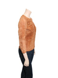 Tory Burch Perforated Suede Jacket