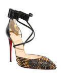 Christian Louboutin Pointed Studded Strappy Pumps 
