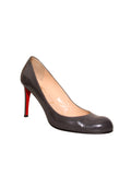 Round Toe Patent Leather Pumps
