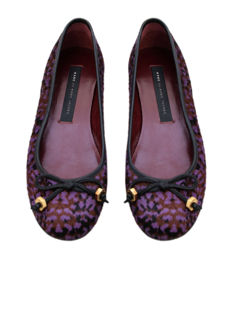 Marc by Marc Jacobs Printed Calf-Hair Flats