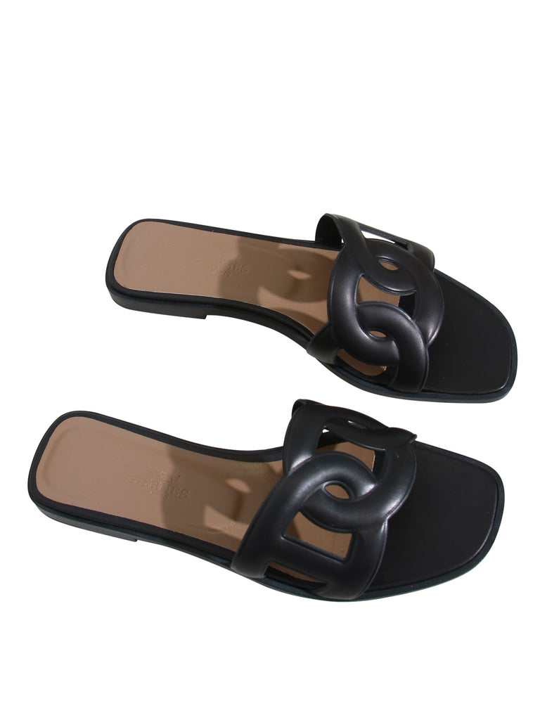 Hermes Omaha Leather Sandals