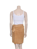 Ralph Lauren Suede Wrap Skirt