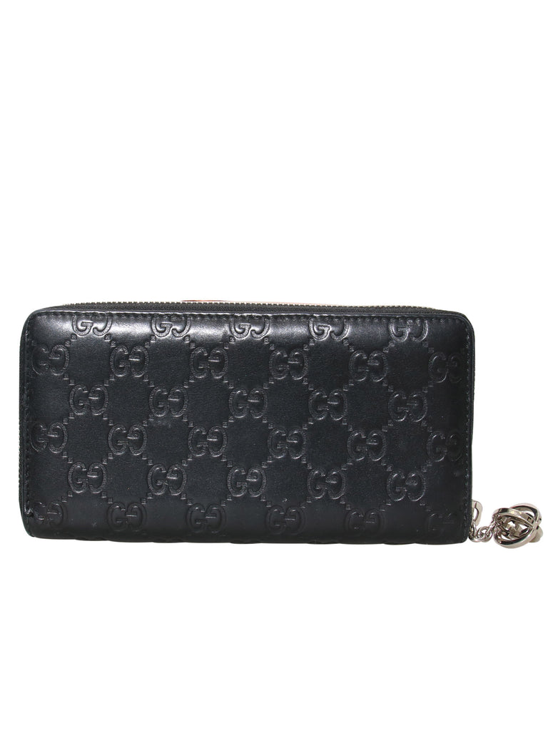 Gucci Guccissima Zip-Around Leather Wallet