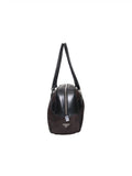 Prada Leather-Trimmed Bowling Bag
