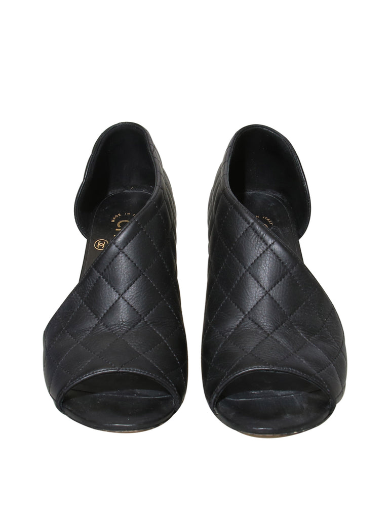 Chanel Quilted Leather D'Orsay Pumps