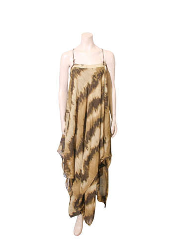 Michael Kors Printed Silk Maxi Dress