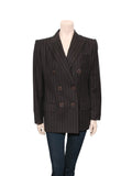Valentino Vintage Wool Pinstripe Blazer