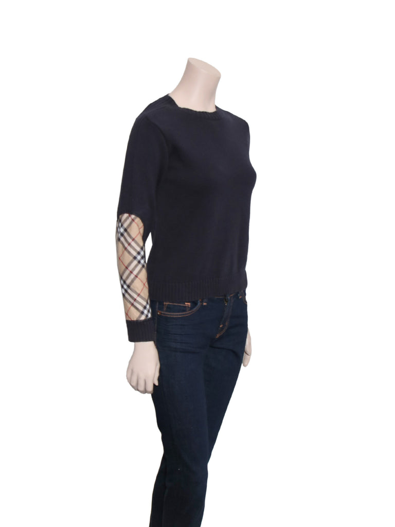 Burberry Check Elbow Sweater