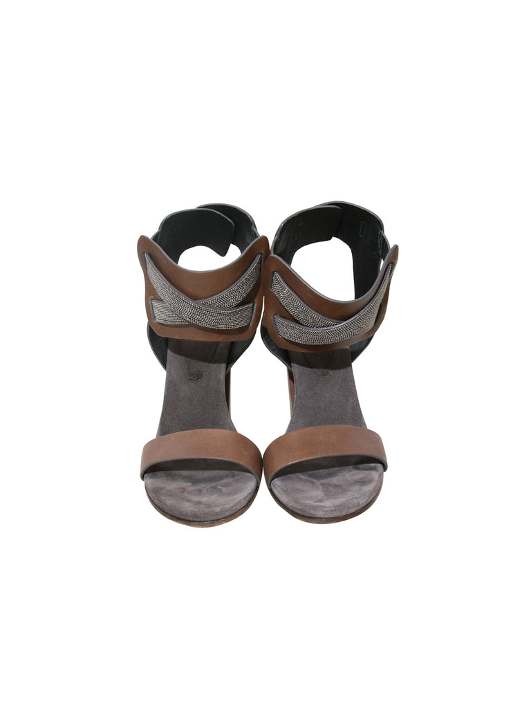 Brunello Cucinelli Monili-Accented Sandals