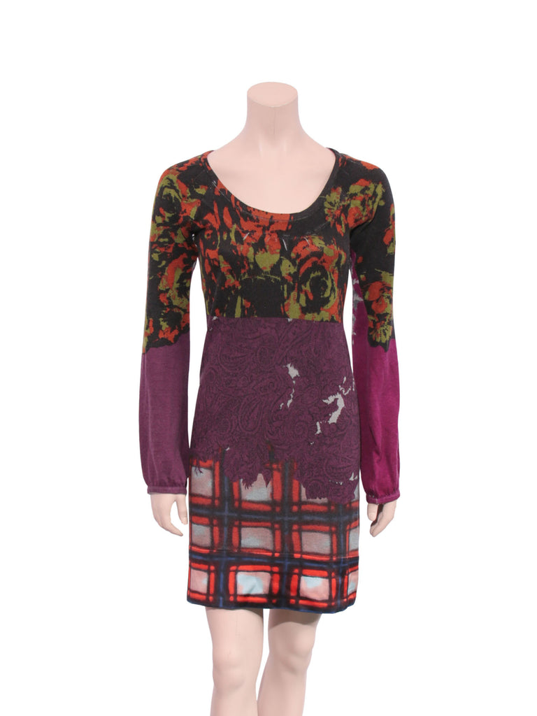 Etro Silk Cashmere Printed Dress