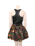 alice + olivia Embroidered Floral Mini Skirt