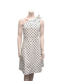 Polka Dot One Sleeve Cotton Dress