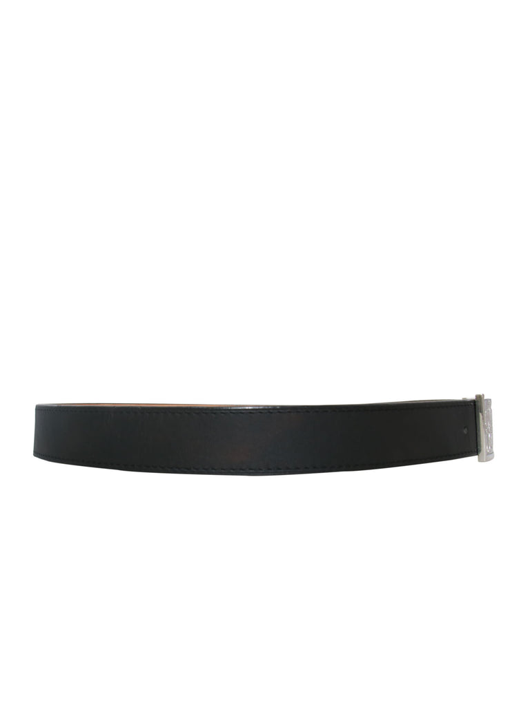 Sell Louis Vuitton Travelling Requisites Leather Belt 40 - Black