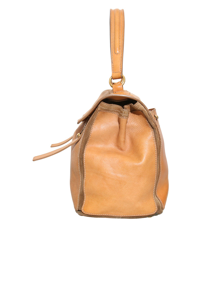 Yves Saint Laurent Muse Two Large Bag Cream Leather ref.943864 - Joli Closet