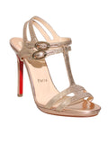 Christian Louboutin Glitter Strappy Sandals