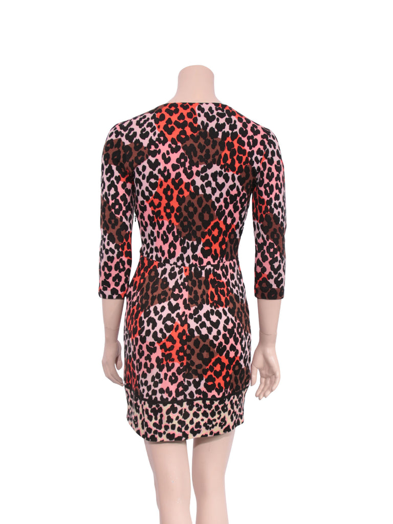 Blumarine Embellished Leopard Print Dress