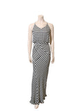 Mason Striped Silk Maxi Dress