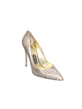 Tom Ford Metallic Snakeskin Pointed Pumps