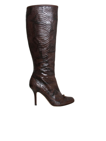 Christian Dior Snakeskin Boots