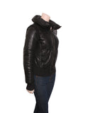 Leather Puffer Jacket
