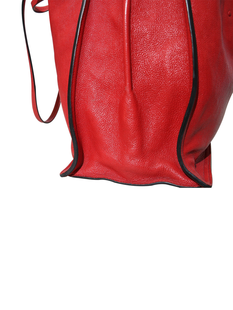 Prada Etiquette Glace Leather Tote Bag