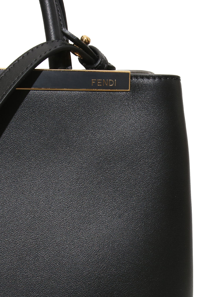 Fendi Petite 2Jours Leather Tote Bag