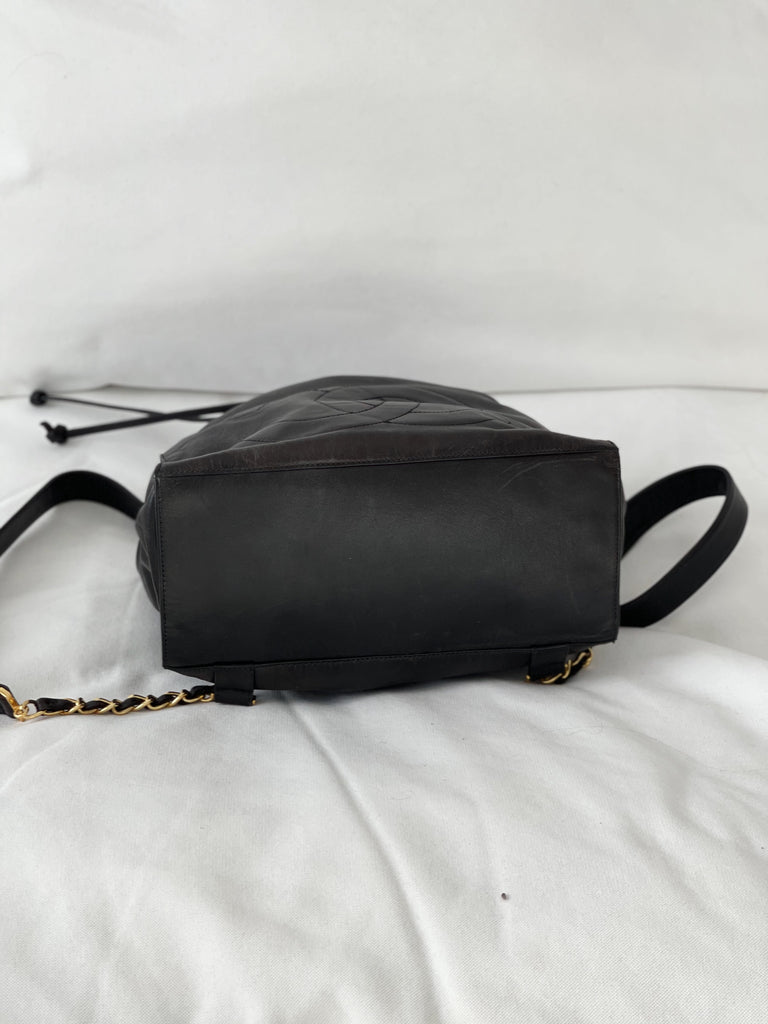 Chanel Vintage CC Drawstring Backpack