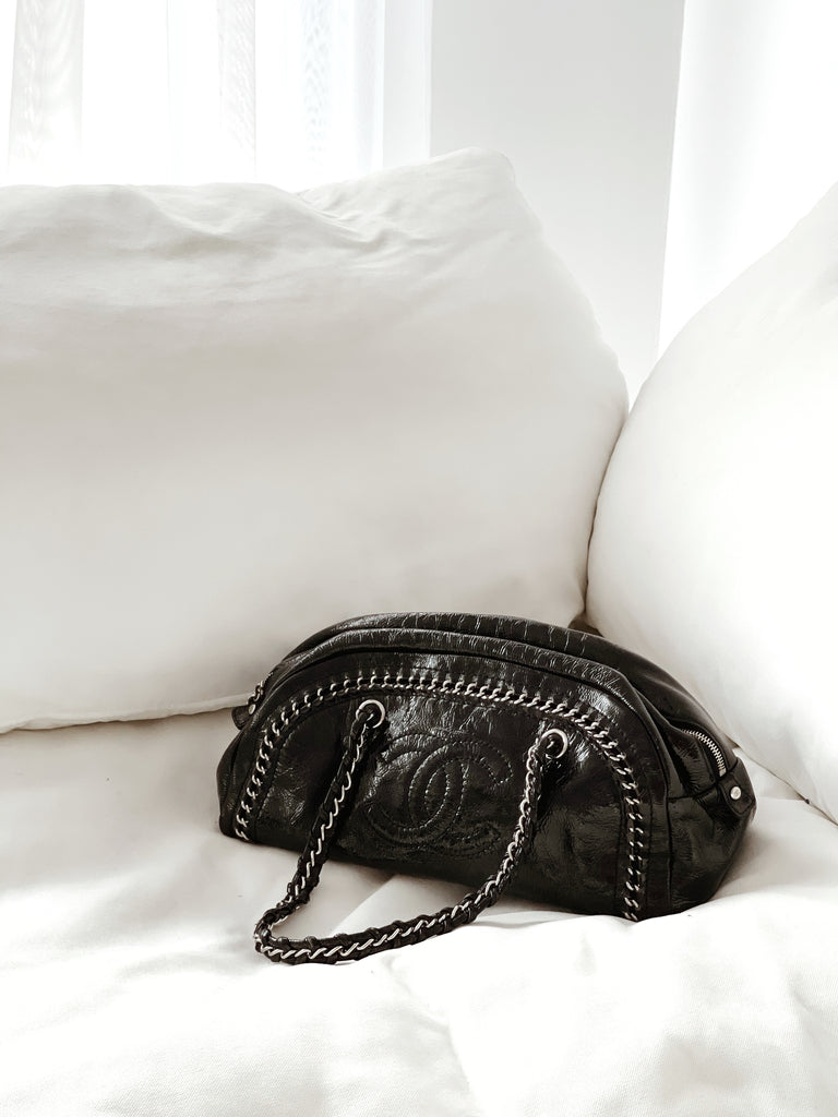 Chanel Vintage Patent Leather Shoulder Bag