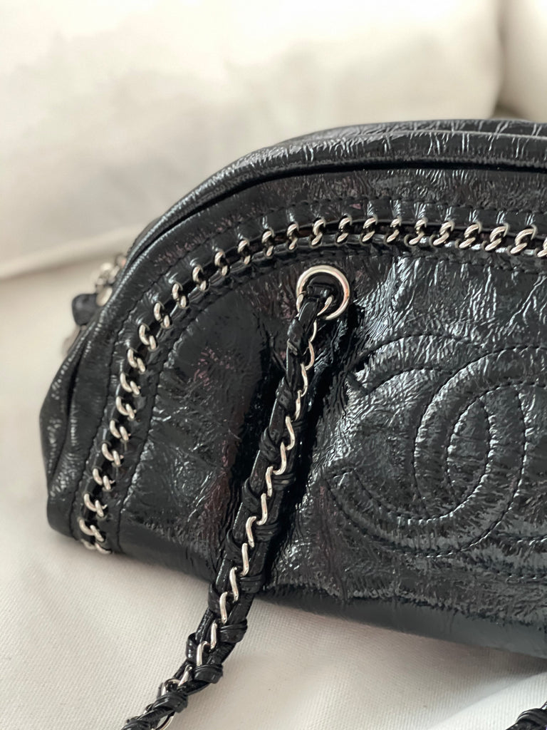Chanel Vintage Patent Leather Shoulder Bag