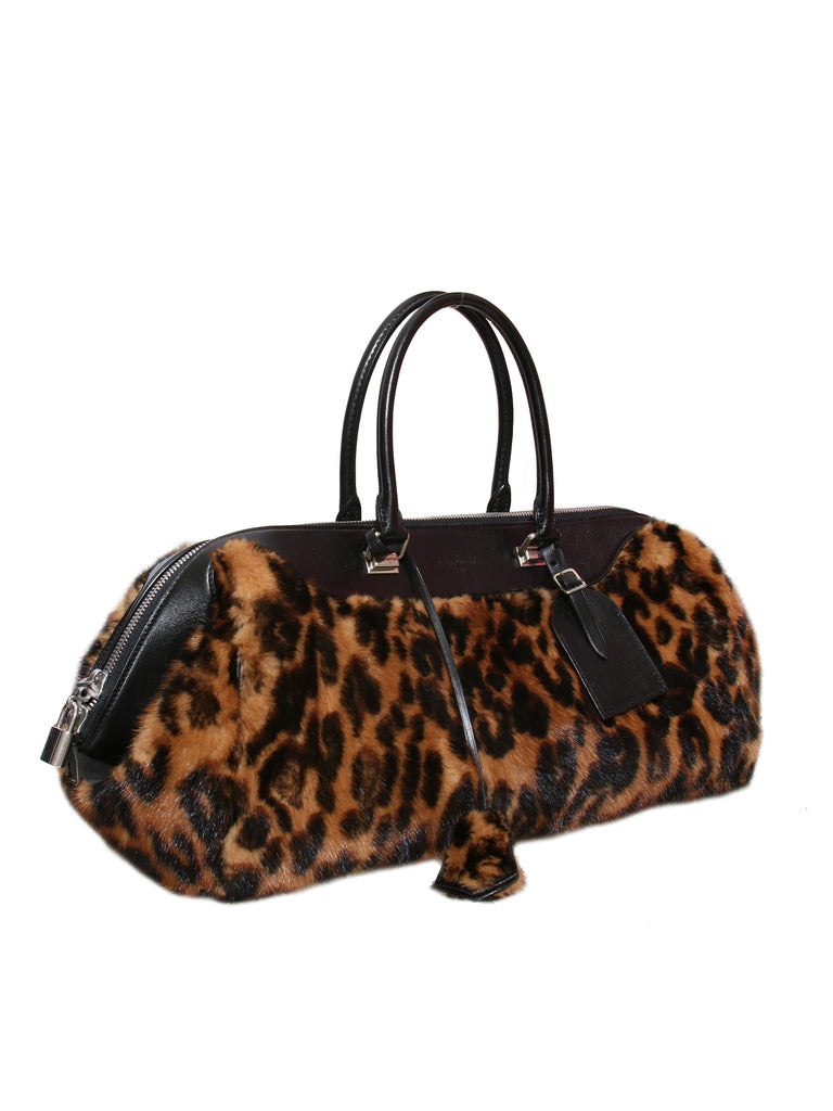 VIntage Louis Vuitton Leo East West Mink Tote - Leopard