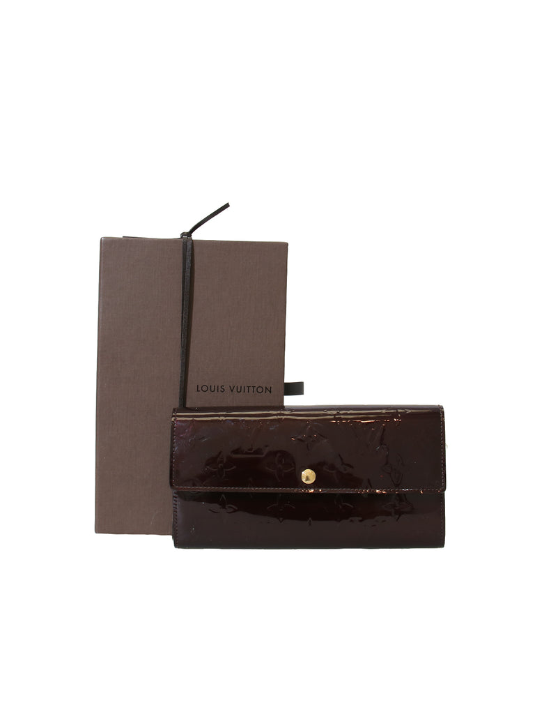 Louis Vuitton Framboise Monogram Vernis Sarah Chain Wallet – The Closet