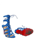 Christian Louboutin Suede Cage Sandals