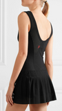 Fendi Karlito Perforated Stretch-Jersey Tennis Dress