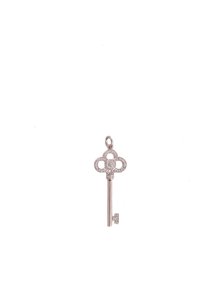 Tiffany & Co. Diamond Crown Key Pendant