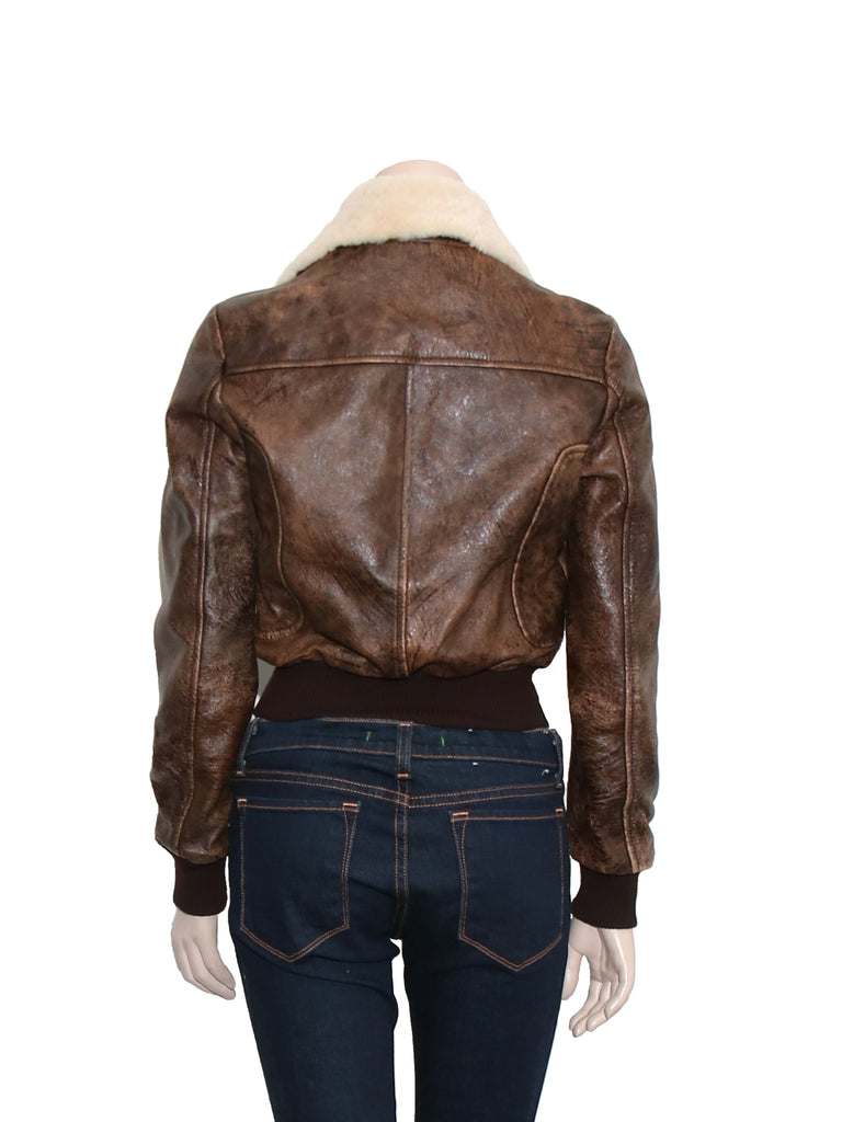 Valentino Aviator Leather Jacket