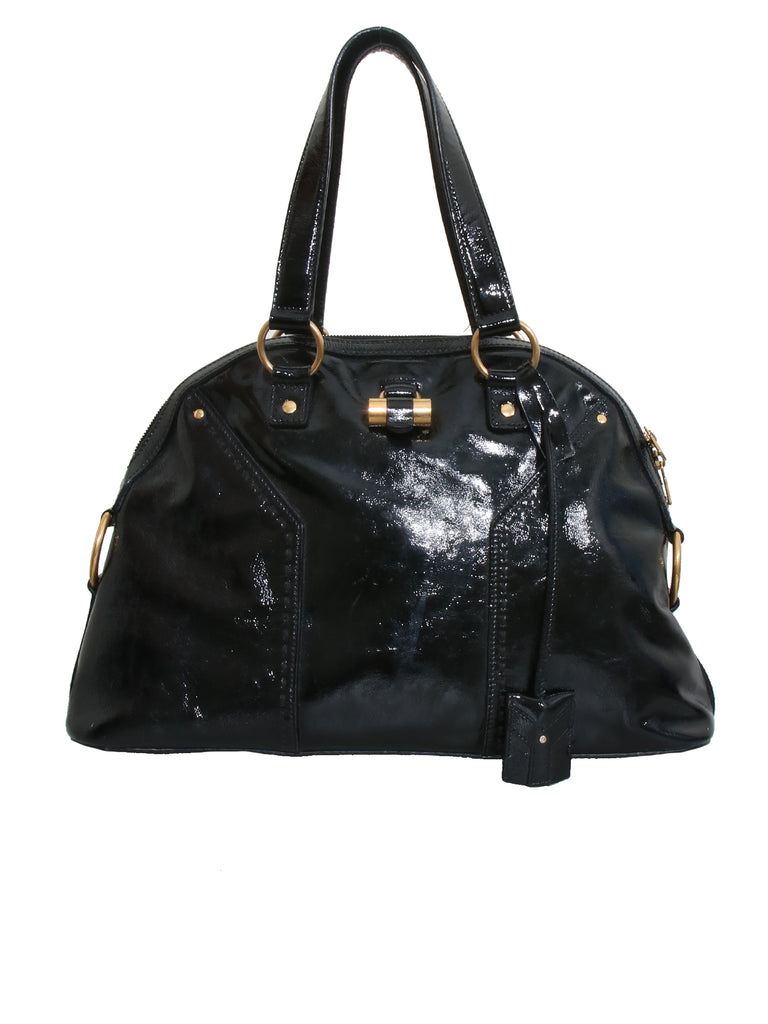 Yves Saint Laurent Patent Leather Muse Bag