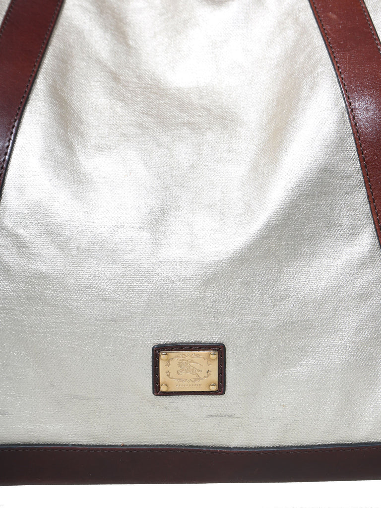 Burberry Metallic Tote Bag