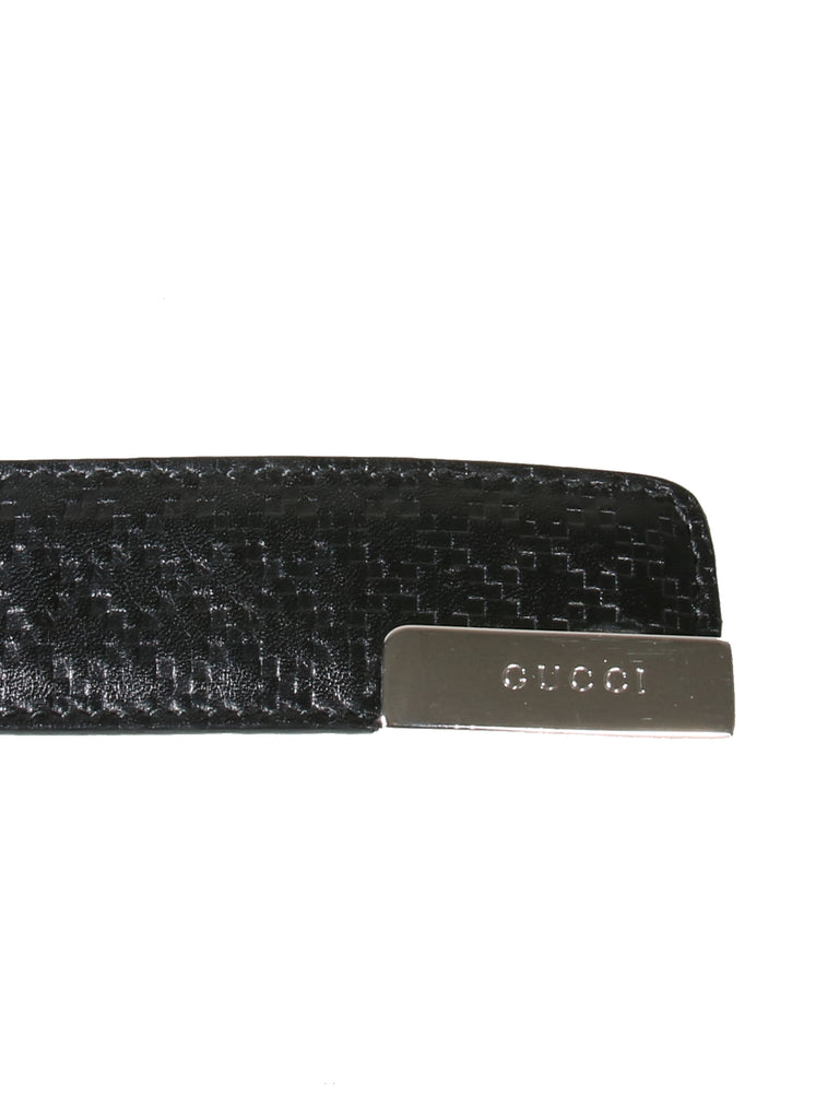 Gucci Embossed Leather Belt