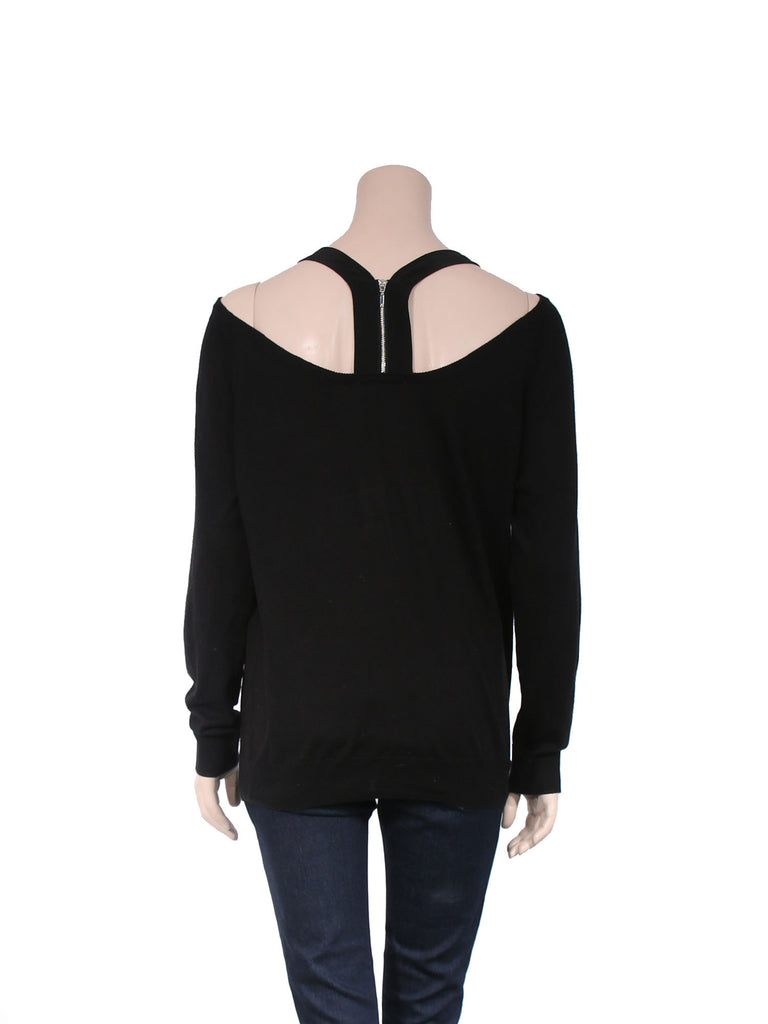 Sandro Cut-Out Knit Top