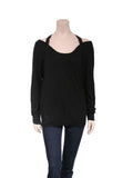 Sandro Cut-Out Knit Top