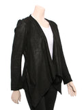 Donna Karan Draped Leather Jacket