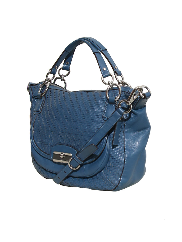 Coach Woven Leather Bag