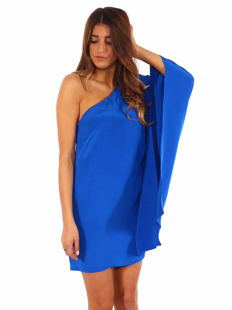 Jay Godfrey Exclusive Paradis Silk Jersey One-Shoulder Dress