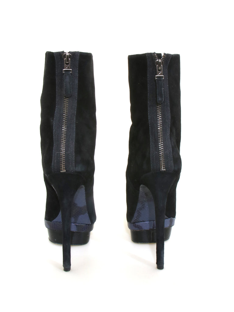 Brian Atwood Suede Platform Boots