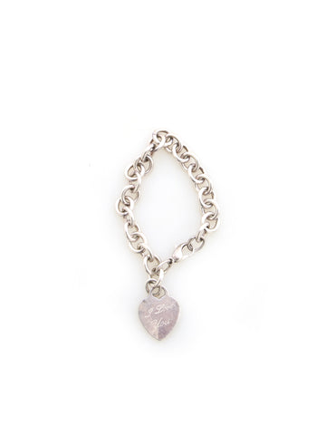 Tiffany & Co. I Love You Heart Tag Charm Bracelet
