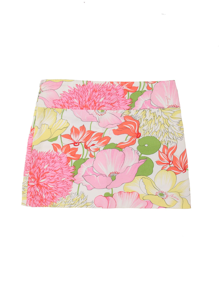 Burberry Floral Mini Cotton Skirt