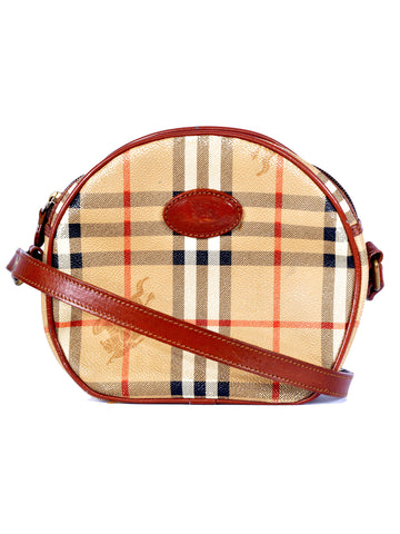 Burberry Vintage Haymarket Check Shoulder Bag