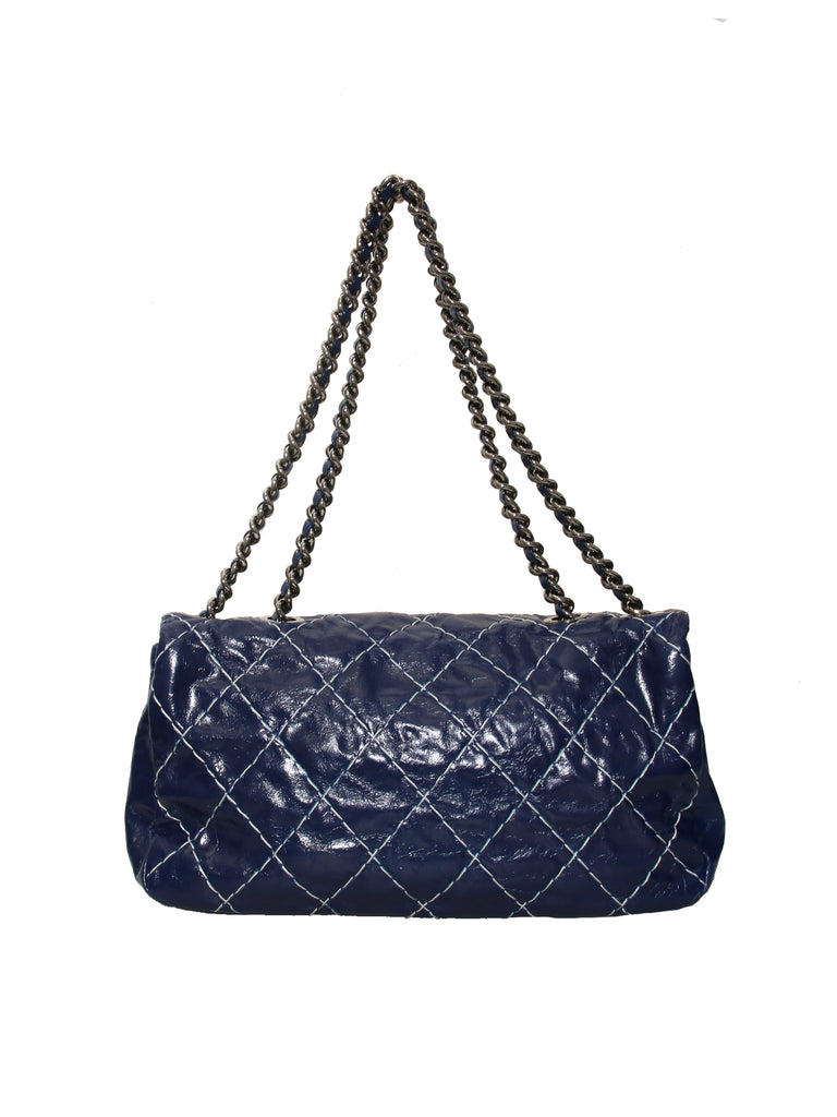 Chanel 15905613 Dark Grey Quilted Leather Ultimate Stitch Flap Wallet on  Chain Bag - The Attic Place